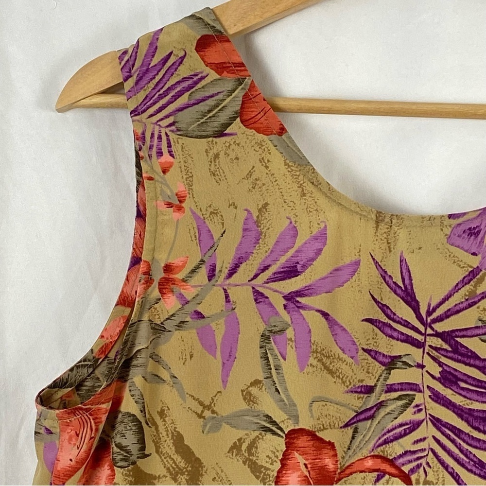 Kasper For A.S.L. Floral Sleeveless Tank Top Multicolor Size 10 - Picture 14 of 16